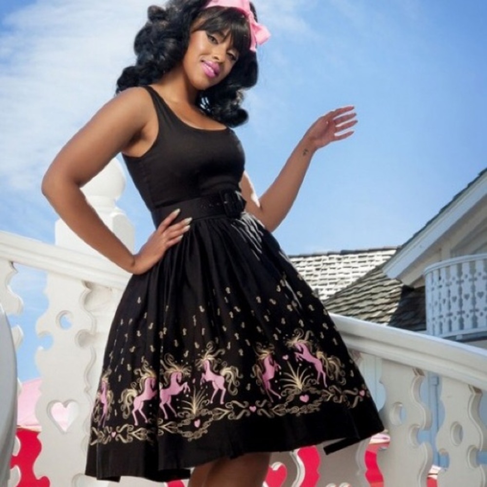 PinupGirl Clothing Aurora Dancing Horses Dress 🦄